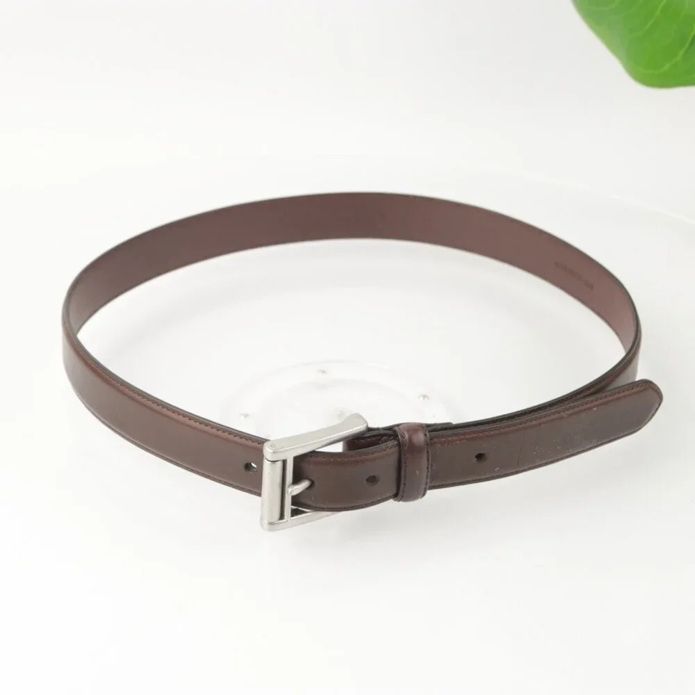 LRL Ralph Lauren Mens Belt Size 32 Brown Leather Adjustable Classic Business - Picture 2 of 12